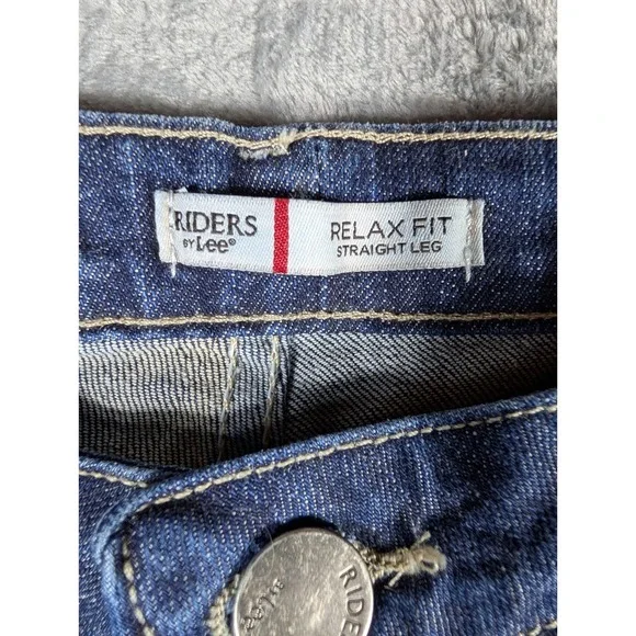 Riders by Lee Relaxed Fit Straight Leg Dark Indigo Jeans - Picture 5 of 12